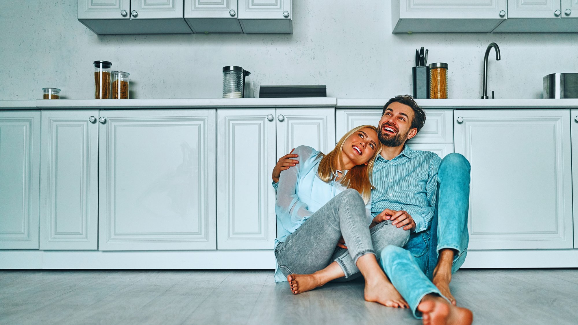 Couple dreaming about their new home